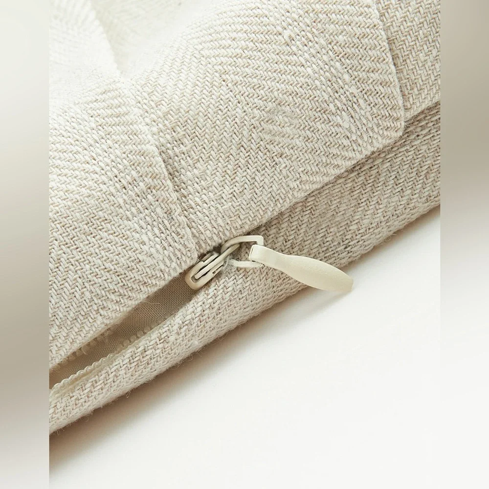145 Linen Blend Cropped Blouse with Cross Wrap Detail - Picture 3 of 4
